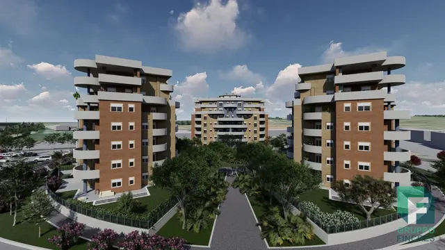 La Primula — render di progetto del complesso (1 di 4)