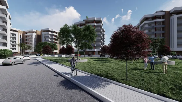 Residenze Il Centro — render d'insieme, non dell'unità B7