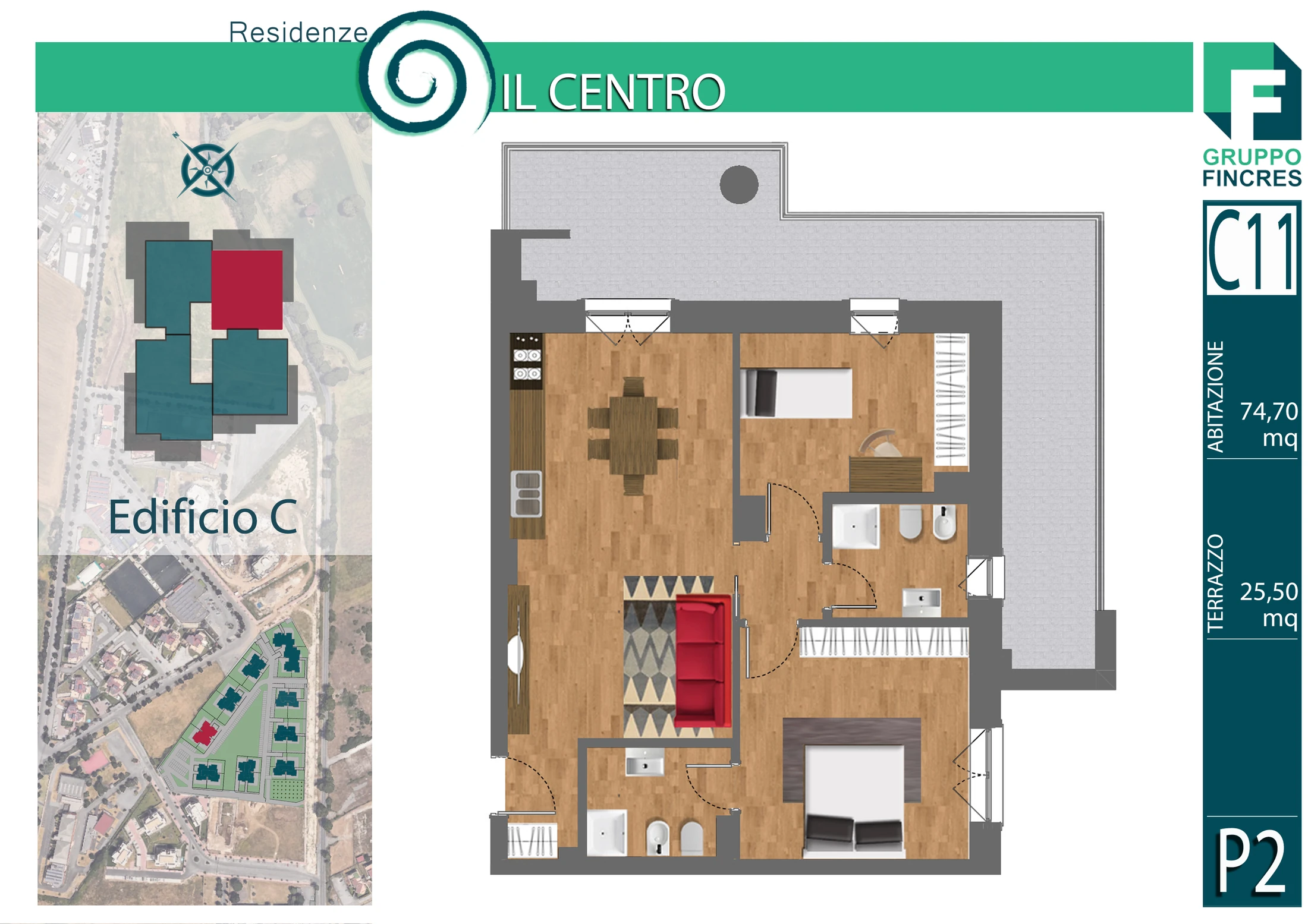 Planimetria dell'unità C11