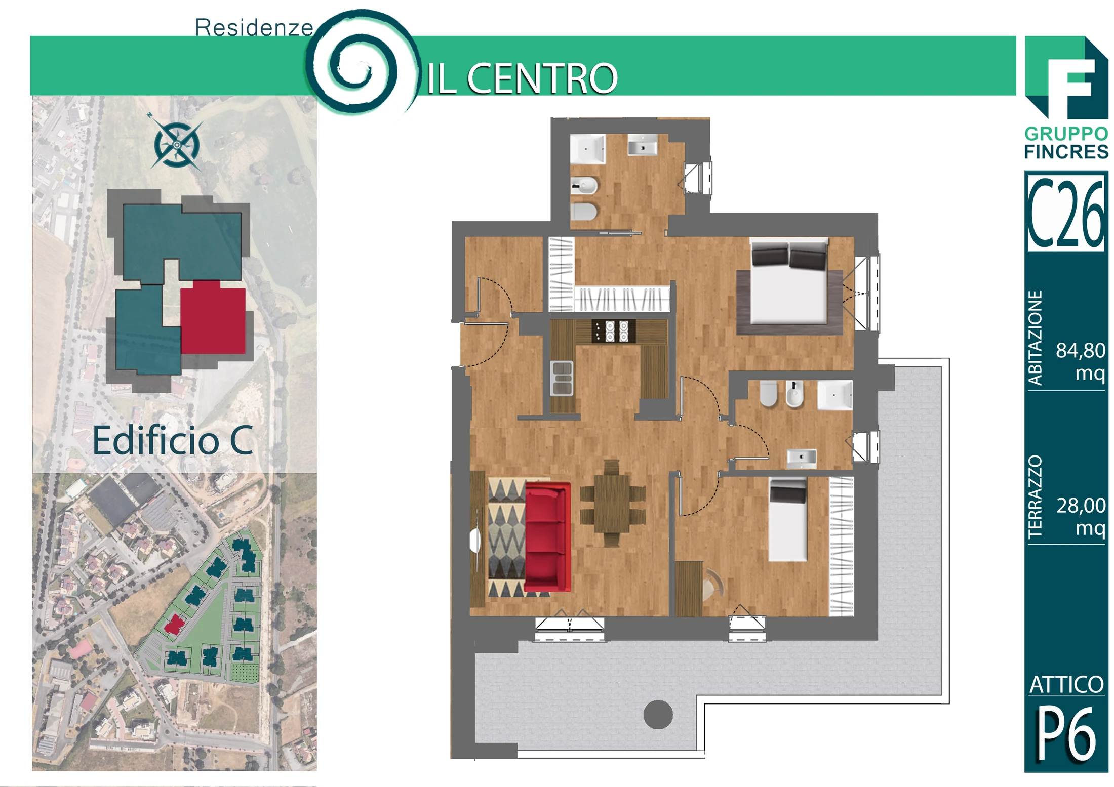 Planimetria dell'unità C26