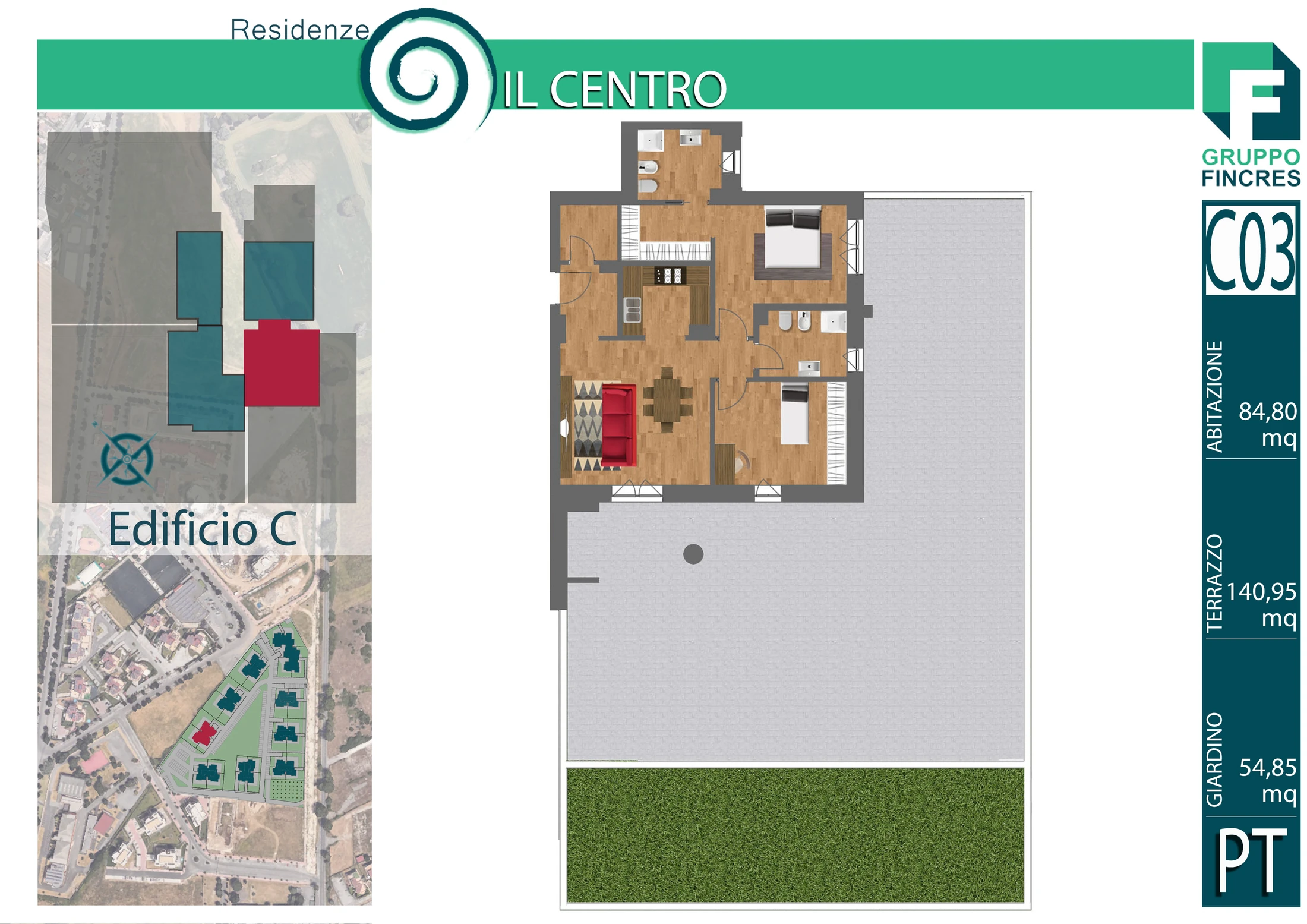 Planimetria dell'unità C3