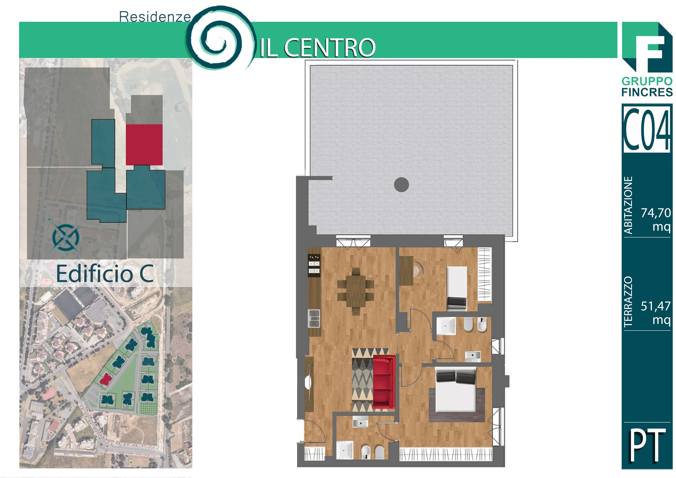 Planimetria dell'unità C4