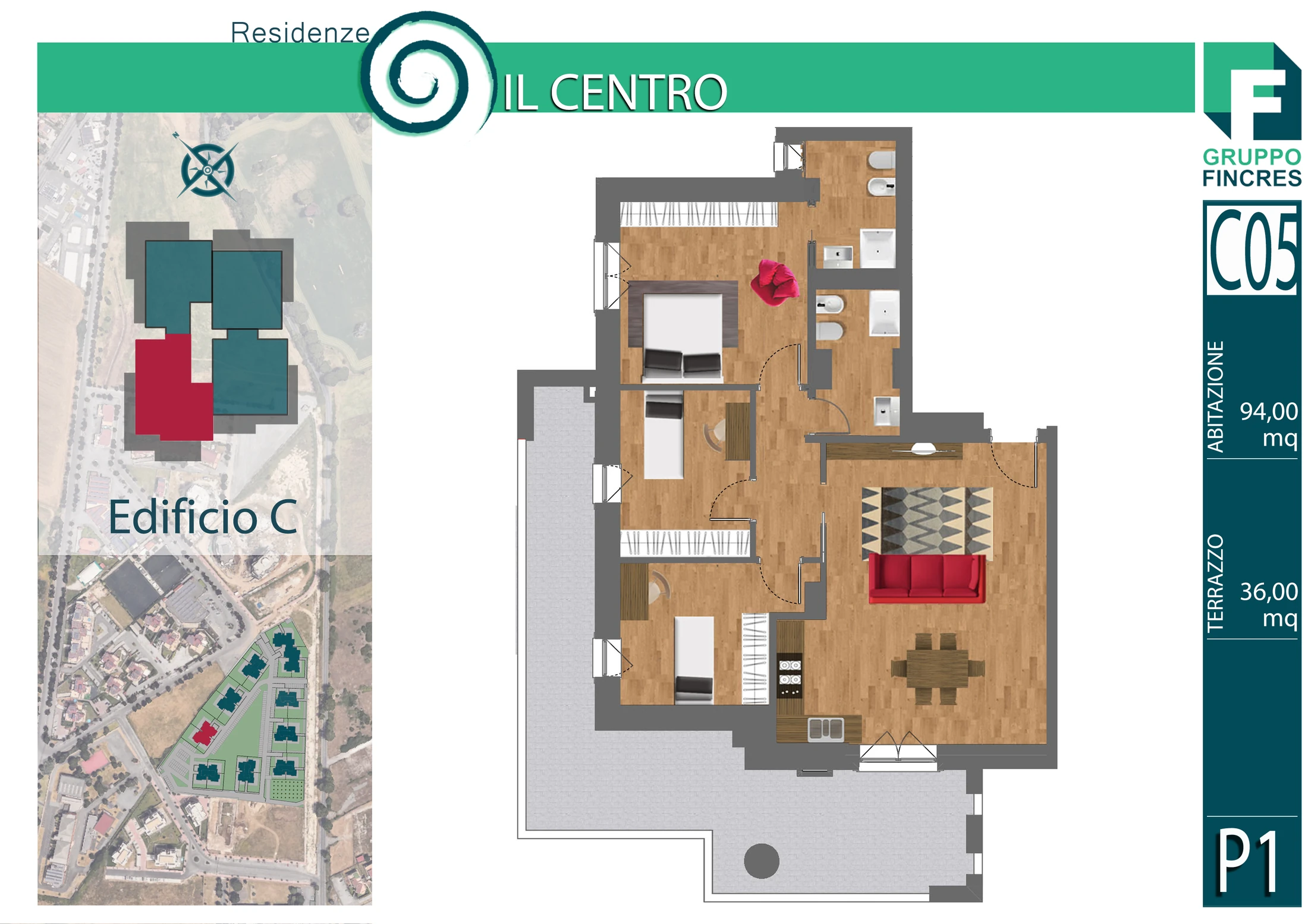 Planimetria dell'unità C5