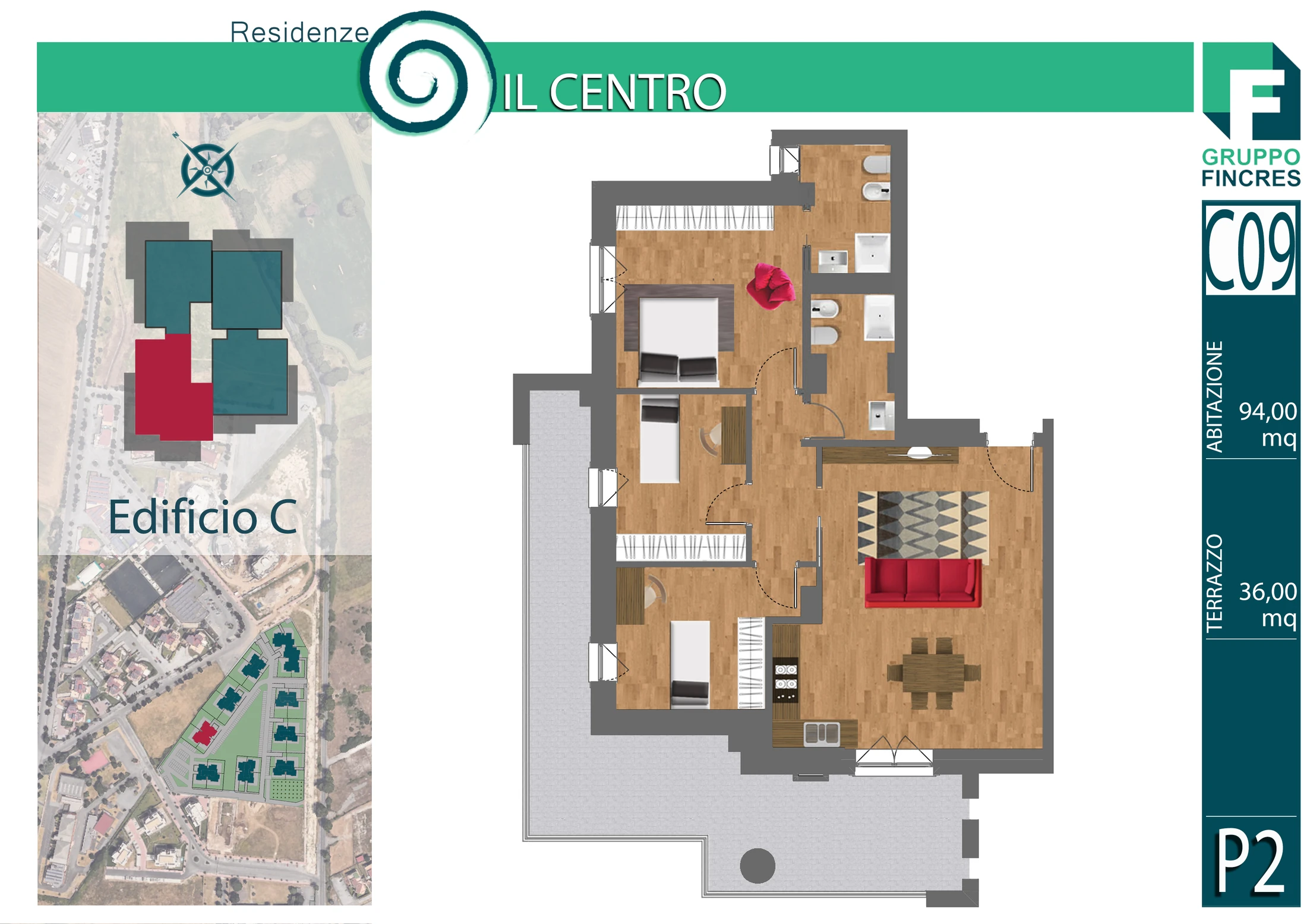 Planimetria dell'unità C9
